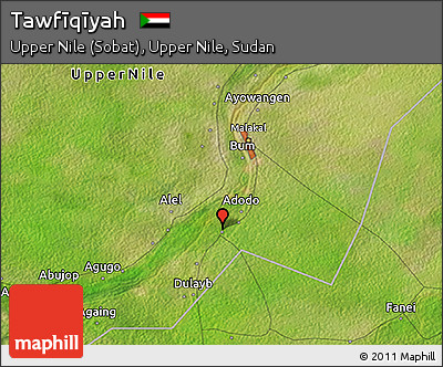 Satellite 3D Map of Tawfīqīyah