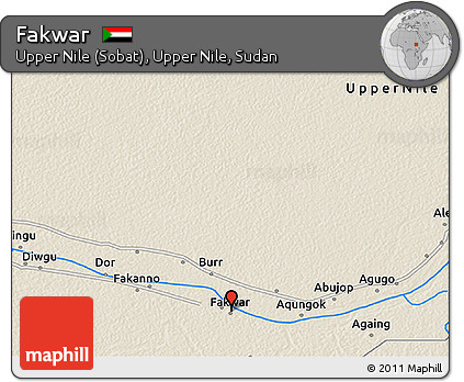 Shaded Relief 3D Map of Fakwar