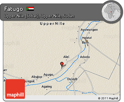 Shaded Relief 3D Map of Fatugo