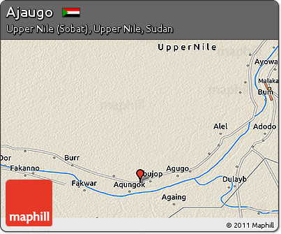 Shaded Relief 3D Map of Ajaugo