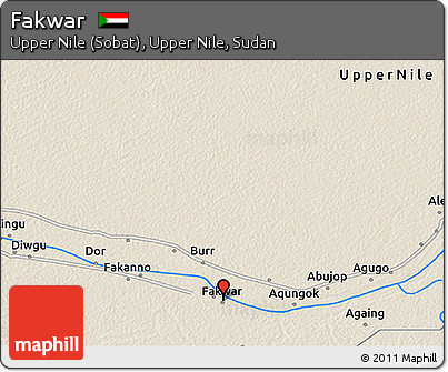 Shaded Relief 3D Map of Fakwar