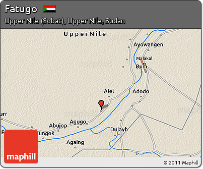 Shaded Relief 3D Map of Fatugo
