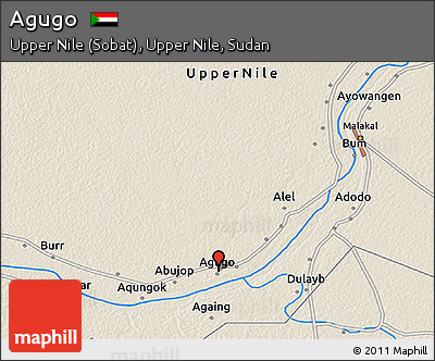 Shaded Relief 3D Map of Agugo