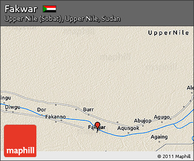 Shaded Relief 3D Map of Fakwar