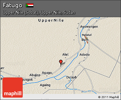 Shaded Relief 3D Map of Fatugo
