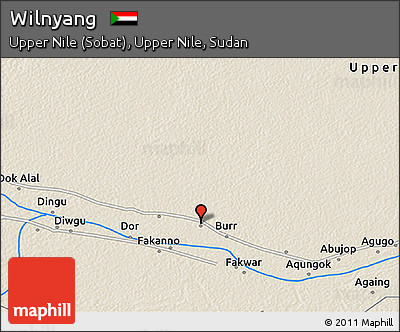 Shaded Relief 3D Map of Wilnyang