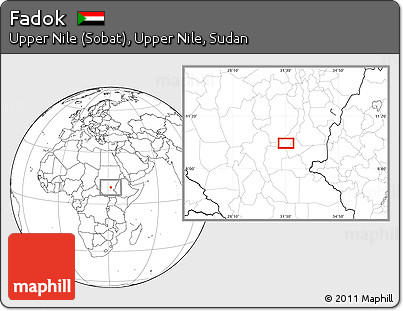 Blank Location Map of Fadok