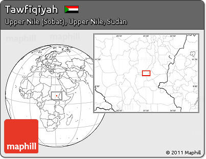 Blank Location Map of Tawfīqīyah