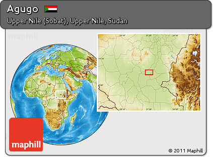 Physical Location Map of Agugo
