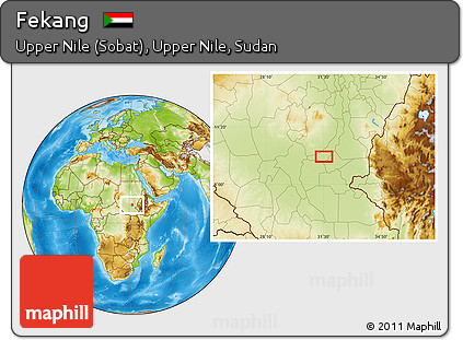Physical Location Map of Fekang