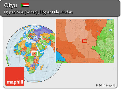 Political Location Map of Ofyu
