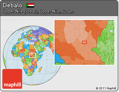 Political Location Map of Debalo
