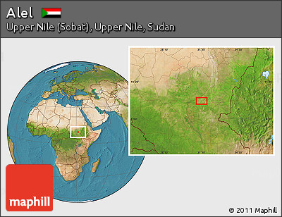 Satellite Location Map of Alel