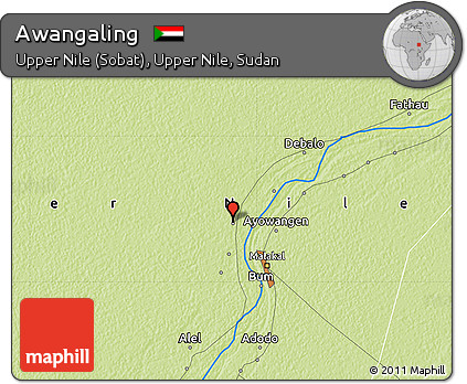 Physical Map of Awangaling