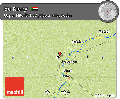 Physical Map of Bu Kieny