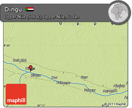 Physical Map of Dingu