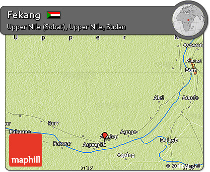 Physical Map of Fekang