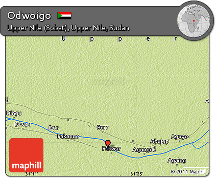 Physical Map of Odwoigo
