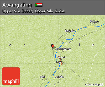 Physical Map of Awangaling