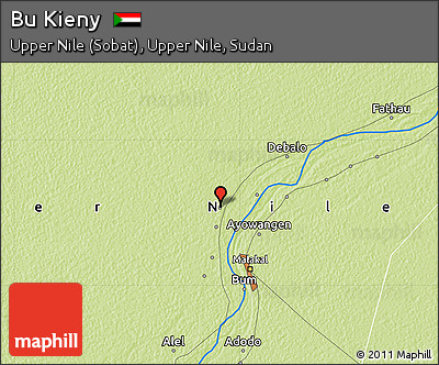 Physical Map of Bu Kieny