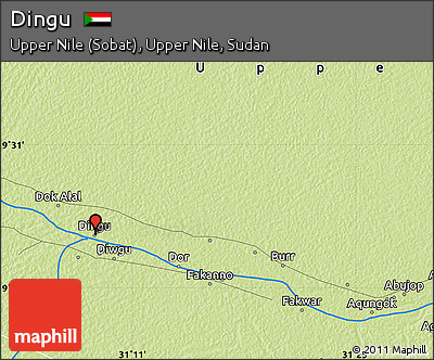 Physical Map of Dingu