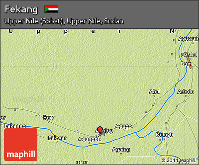 Physical Map of Fekang