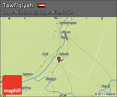 Physical Map of Tawfīqīyah
