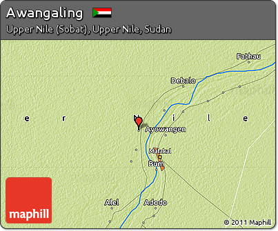 Physical Map of Awangaling