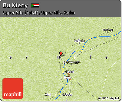 Physical Map of Bu Kieny
