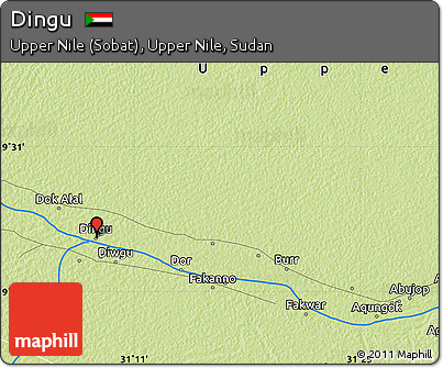 Physical Map of Dingu
