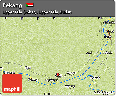 Physical Map of Fekang