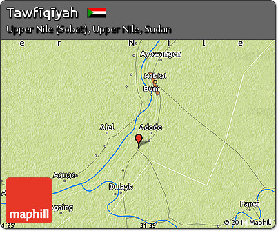Physical Map of Tawfīqīyah
