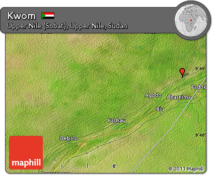 Satellite Map of Kwom
