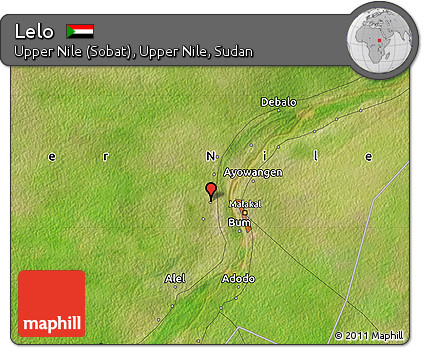Satellite Map of Lelo