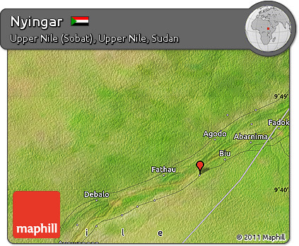 Satellite Map of Nyingar