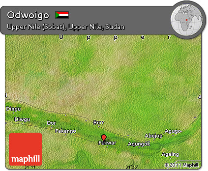 Satellite Map of Odwoigo