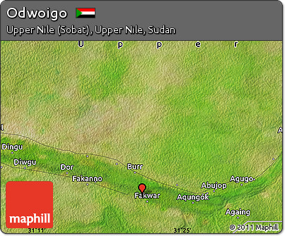 Satellite Map of Odwoigo