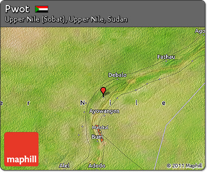 Satellite Map of Pwot