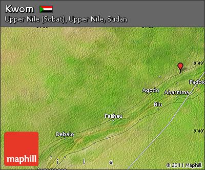 Satellite Map of Kwom