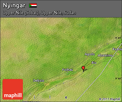 Satellite Map of Nyingar
