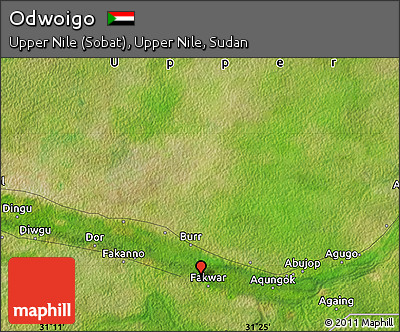 Satellite Map of Odwoigo