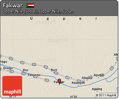 Shaded Relief Map of Fakwar