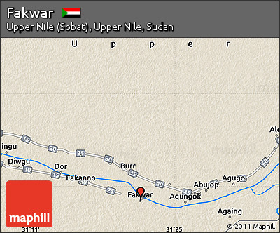 Shaded Relief Map of Fakwar