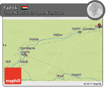 Physical Panoramic Map of Fadok
