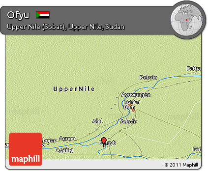 Physical Panoramic Map of Ofyu