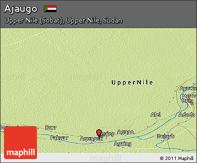 Physical Panoramic Map of Ajaugo