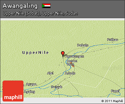 Physical Panoramic Map of Awangaling