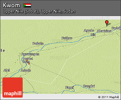 Physical Panoramic Map of Kwom