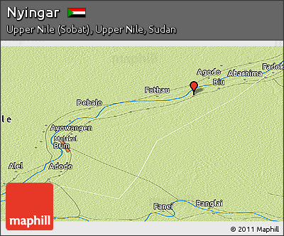 Physical Panoramic Map of Nyingar