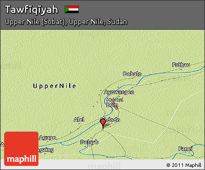 Physical Panoramic Map of Tawfīqīyah